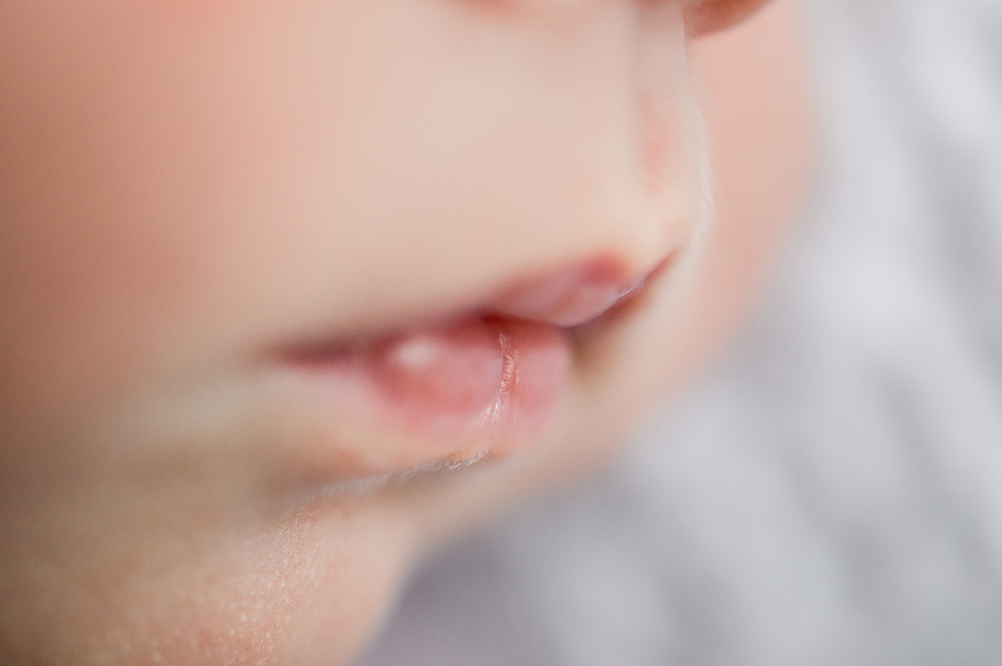 close up baby lips newborn session edmonton alberta