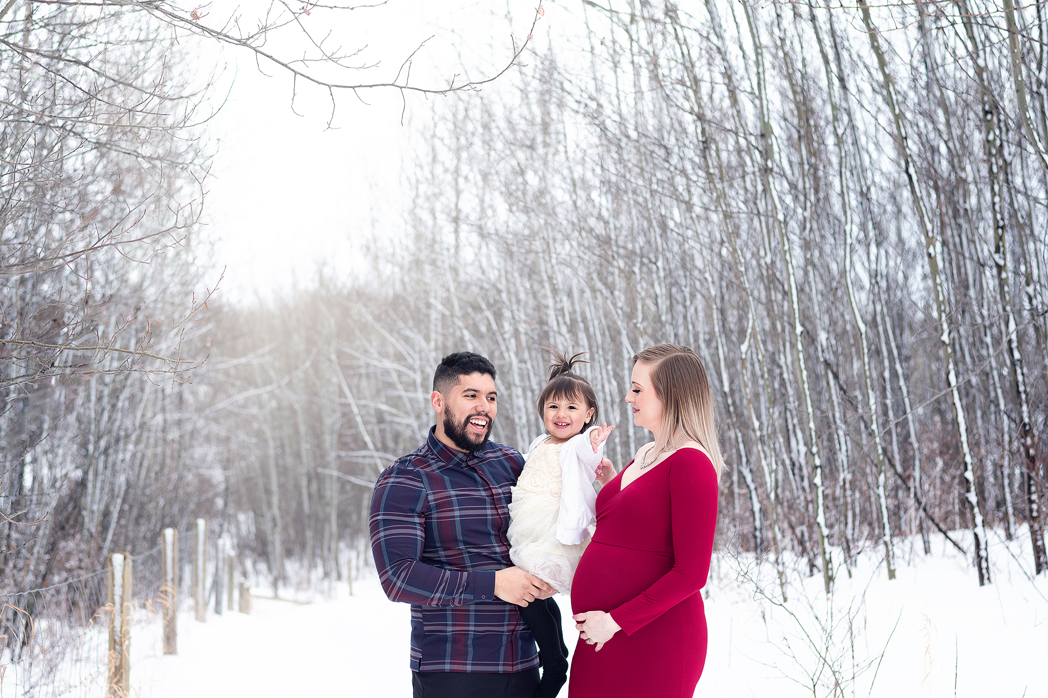 family of three maternity family photo session edmonton ab