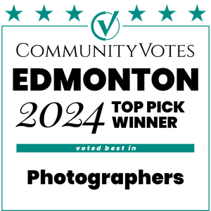 Top Pick Photographers Edmonton 2024 winner badge